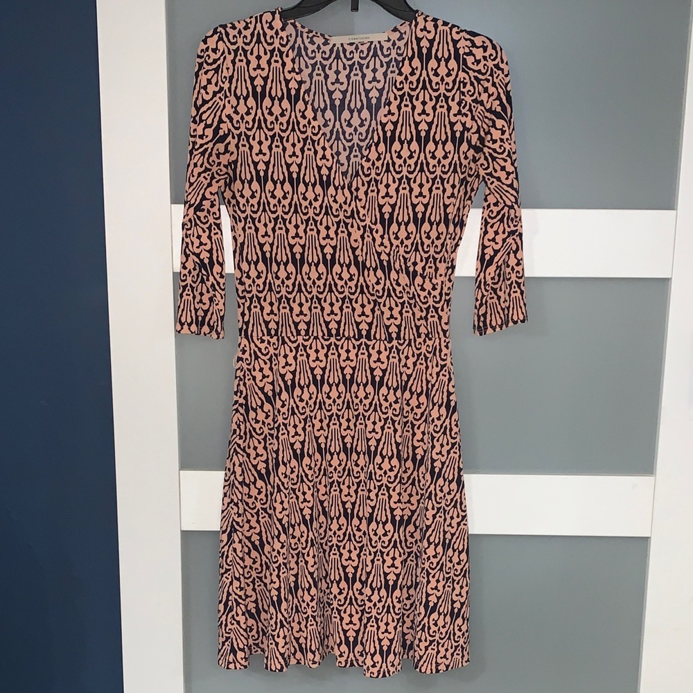 41 Hawthorn Pink and Black Patterned Dress